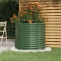 vidaXL Jardinera de acero con recubrimiento en polvo verde 80x80x68 cm vidaXL Jardinera de acero con recubrimiento en polvo verde 80x80x68 cm