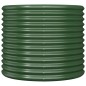 vidaXL Jardinera de acero con recubrimiento en polvo verde 80x80x68 cm vidaXL Jardinera de acero con recubrimiento en polvo verde 80x80x68 cm