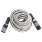 vidaXL Manguera jardín y pulverizador acero inoxidable plata 14mm 30 m vidaXL Manguera jardín y pulverizador acero inoxidable plata 14mm 30 m