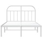 vidaXL Estructura de cama de metal con cabecero blanca 120x200 cm vidaXL Estructura de cama de metal con cabecero blanca 120x200 cm