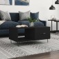 vidaXL Mesa de centro madera contrachapada negro 90x50x40 cm vidaXL Mesa de centro madera contrachapada negro 90x50x40 cm