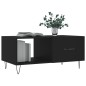 vidaXL Mesa de centro madera contrachapada negro 90x50x40 cm vidaXL Mesa de centro madera contrachapada negro 90x50x40 cm