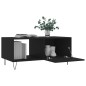 vidaXL Mesa de centro madera contrachapada negro 90x50x40 cm vidaXL Mesa de centro madera contrachapada negro 90x50x40 cm