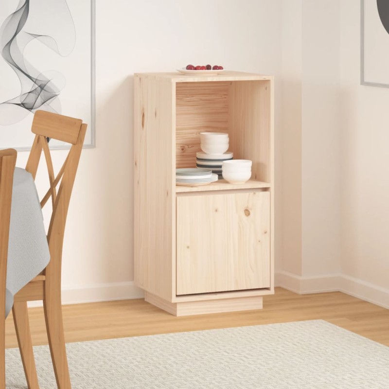 vidaXL Aparador de madera maciza de pino 38x35x80 cm vidaXL Aparador de madera maciza de pino 38x35x80 cm