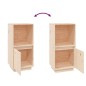 vidaXL Aparador de madera maciza de pino 38x35x80 cm vidaXL Aparador de madera maciza de pino 38x35x80 cm