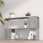 vidaXL Estantería de madera contrachapada gris Sonoma 100x24x63 cm vidaXL Estantería de madera contrachapada gris Sonoma 100x24x63 cm