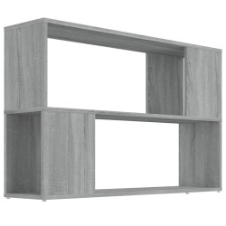 vidaXL Estantería de madera contrachapada gris Sonoma 100x24x63 cm