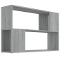 vidaXL Estantería de madera contrachapada gris Sonoma 100x24x63 cm vidaXL Estantería de madera contrachapada gris Sonoma 100x24x63 cm
