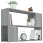 vidaXL Estantería de madera contrachapada gris Sonoma 100x24x63 cm vidaXL Estantería de madera contrachapada gris Sonoma 100x24x63 cm