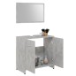 vidaXL Juego muebles de baño 3 piezas madera ingeniería gris hormigón vidaXL Juego muebles de baño 3 piezas madera ingeniería gris hormigón