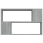 vidaXL Estantería de madera contrachapada gris Sonoma 100x24x63 cm vidaXL Estantería de madera contrachapada gris Sonoma 100x24x63 cm