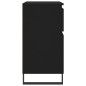 vidaXL Aparador de madera contrachapada negro 60x35x70 cm vidaXL Aparador de madera contrachapada negro 60x35x70 cm
