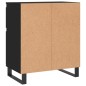 vidaXL Aparador de madera contrachapada negro 60x35x70 cm vidaXL Aparador de madera contrachapada negro 60x35x70 cm