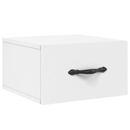 vidaXL Mesita de noche de pared blanco 35x35x20 cm