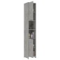 vidaXL Juego muebles de baño 3 piezas madera ingeniería gris hormigón vidaXL Juego muebles de baño 3 piezas madera ingeniería gris hormigón