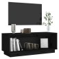 vidaXL Mueble de TV de madera maciza de pino negro 90x35x35 cm vidaXL Mueble de TV de madera maciza de pino negro 90x35x35 cm