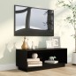 vidaXL Mueble de TV de madera maciza de pino negro 90x35x35 cm vidaXL Mueble de TV de madera maciza de pino negro 90x35x35 cm