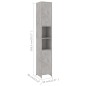 vidaXL Juego muebles de baño 3 piezas madera ingeniería gris hormigón vidaXL Juego muebles de baño 3 piezas madera ingeniería gris hormigón
