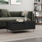 vidaXL Mesa de centro madera contrachapada negro 90x50x36,5 cm vidaXL Mesa de centro madera contrachapada negro 90x50x36,5 cm