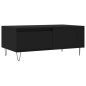 vidaXL Mesa de centro madera contrachapada negro 90x50x36,5 cm vidaXL Mesa de centro madera contrachapada negro 90x50x36,5 cm