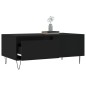 vidaXL Mesa de centro madera contrachapada negro 90x50x36,5 cm vidaXL Mesa de centro madera contrachapada negro 90x50x36,5 cm