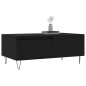 vidaXL Mesa de centro madera contrachapada negro 90x50x36,5 cm vidaXL Mesa de centro madera contrachapada negro 90x50x36,5 cm