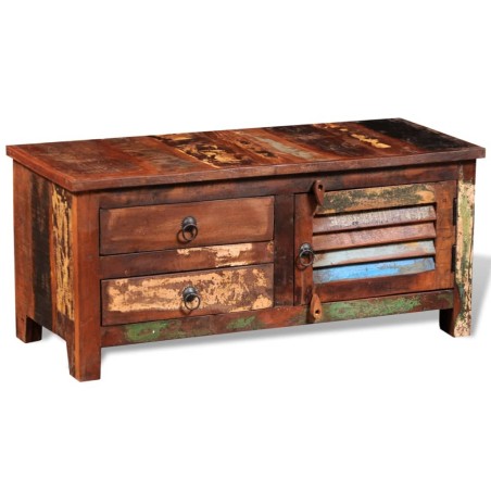 vidaXL Mueble aparador para la TV y Hi-Fi madera maciza reciclada