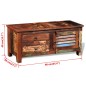 vidaXL Mueble aparador para la TV y Hi-Fi madera maciza reciclada vidaXL Mueble aparador para la TV y Hi-Fi madera maciza reciclada