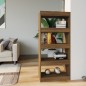 vidaXL Estantería madera contrachapada marrón roble 60x30x135 cm vidaXL Estantería madera contrachapada marrón roble 60x30x135 cm