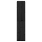 vidaXL Estantería/divisor de espacios madera pino negro 60x30x135,5 cm