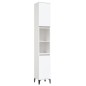 vidaXL Armario de baño madera contrachapada blanco 30x30x190 cm