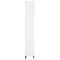 vidaXL Armario de baño madera contrachapada blanco 30x30x190 cm