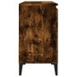 vidaXL Armario de baño madera contrachapada roble ahumado 65x33x60 cm vidaXL Armario de baño madera contrachapada roble ahumado 65x33x60 cm