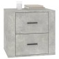 vidaXL Mesita de noche color gris hormigón 50x39x47 cm vidaXL Mesita de noche color gris hormigón 50x39x47 cm
