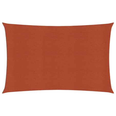 vidaXL Toldo de vela HDPE terracota 160 g/m² 2x4,5 m