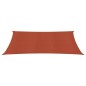 vidaXL Toldo de vela HDPE terracota 160 g/m² 2x4,5 m vidaXL Toldo de vela HDPE terracota 160 g/m² 2x4,5 m