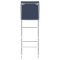 vidaXL Estantería 2 niveles sobre inodoro hierro azul 56x30x170 cm vidaXL Estantería 2 niveles sobre inodoro hierro azul 56x30x170 cm
