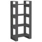 vidaXL Estantería/divisor de espacios madera maciza gris 60x35x125 cm vidaXL Estantería/divisor de espacios madera maciza gris 60x35x125 cm