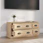 vidaXL Mueble para TV madera contrachapada roble Sonoma 100x35,5x45 cm vidaXL Mueble para TV madera contrachapada roble Sonoma 100x35,5x45 cm