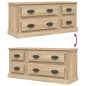 vidaXL Mueble para TV madera contrachapada roble Sonoma 100x35,5x45 cm vidaXL Mueble para TV madera contrachapada roble Sonoma 100x35,5x45 cm