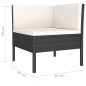 vidaXL Set de muebles de jardín 10 pzas cojines ratán sintético negro vidaXL Set de muebles de jardín 10 pzas cojines ratán sintético negro