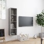 vidaXL Estantería/mueble para TV gris hormigón 143x30x36 cm vidaXL Estantería/mueble para TV gris hormigón 143x30x36 cm