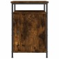 vidaXL Mesita de noche madera contrachapada roble ahumado 40x42x60 cm vidaXL Mesita de noche madera contrachapada roble ahumado 40x42x60 cm