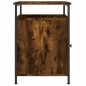 vidaXL Mesita de noche madera contrachapada roble ahumado 40x42x60 cm vidaXL Mesita de noche madera contrachapada roble ahumado 40x42x60 cm