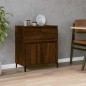 vidaXL Aparador madera contrachapada marrón roble 60x35x70 cm vidaXL Aparador madera contrachapada marrón roble 60x35x70 cm