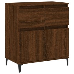 vidaXL Aparador madera contrachapada marrón roble 60x35x70 cm