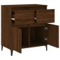vidaXL Aparador madera contrachapada marrón roble 60x35x70 cm vidaXL Aparador madera contrachapada marrón roble 60x35x70 cm