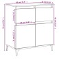 vidaXL Aparador madera contrachapada marrón roble 60x35x70 cm vidaXL Aparador madera contrachapada marrón roble 60x35x70 cm