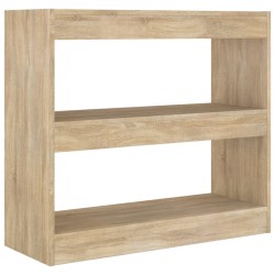 vidaXL Estantería/divisor de espacios color roble Sonoma 80x30x72 cm