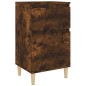 vidaXL Mesita de noche color roble ahumado 40x35x70 cm vidaXL Mesita de noche color roble ahumado 40x35x70 cm